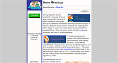 Desktop Screenshot of name-meanings.org