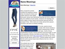 Tablet Screenshot of name-meanings.org