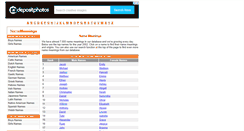 Desktop Screenshot of name-meanings.com